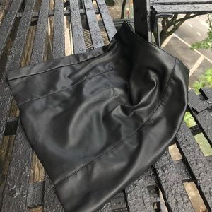 faux LEATHER SKIRT